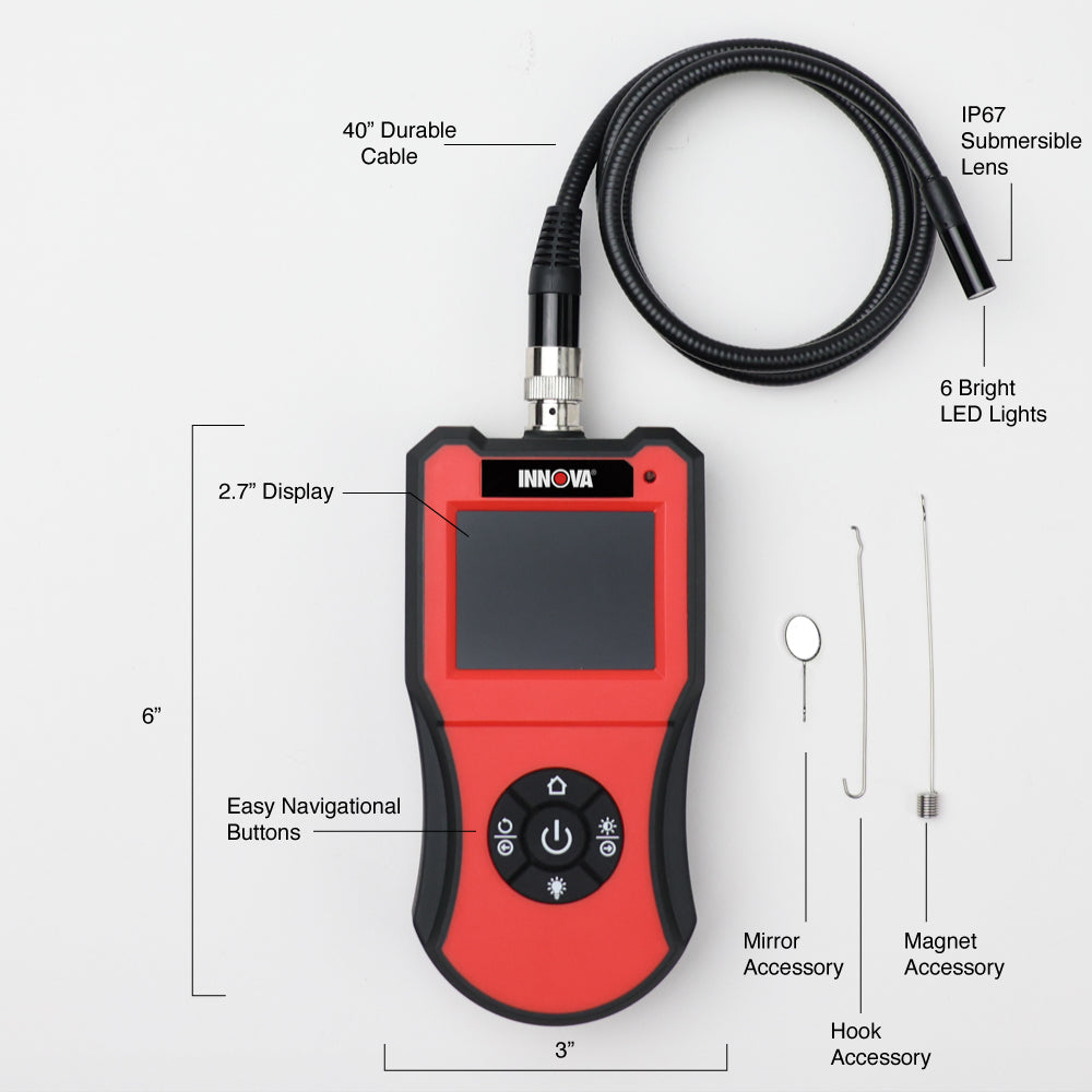 3380 2.7” LCD Inspection Camera | Automotive Tool Repair - Innova