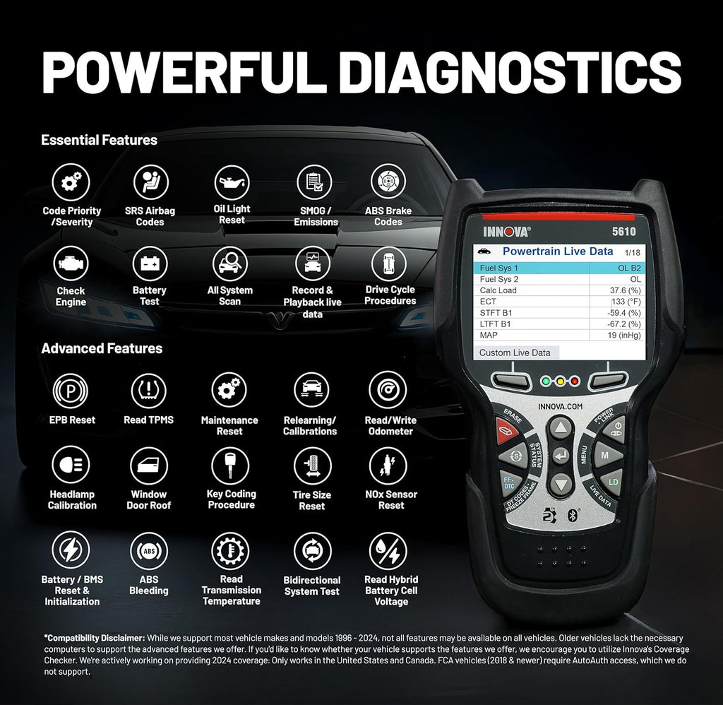 Innova 5610 - OBD2 Bi-Directional Scanner