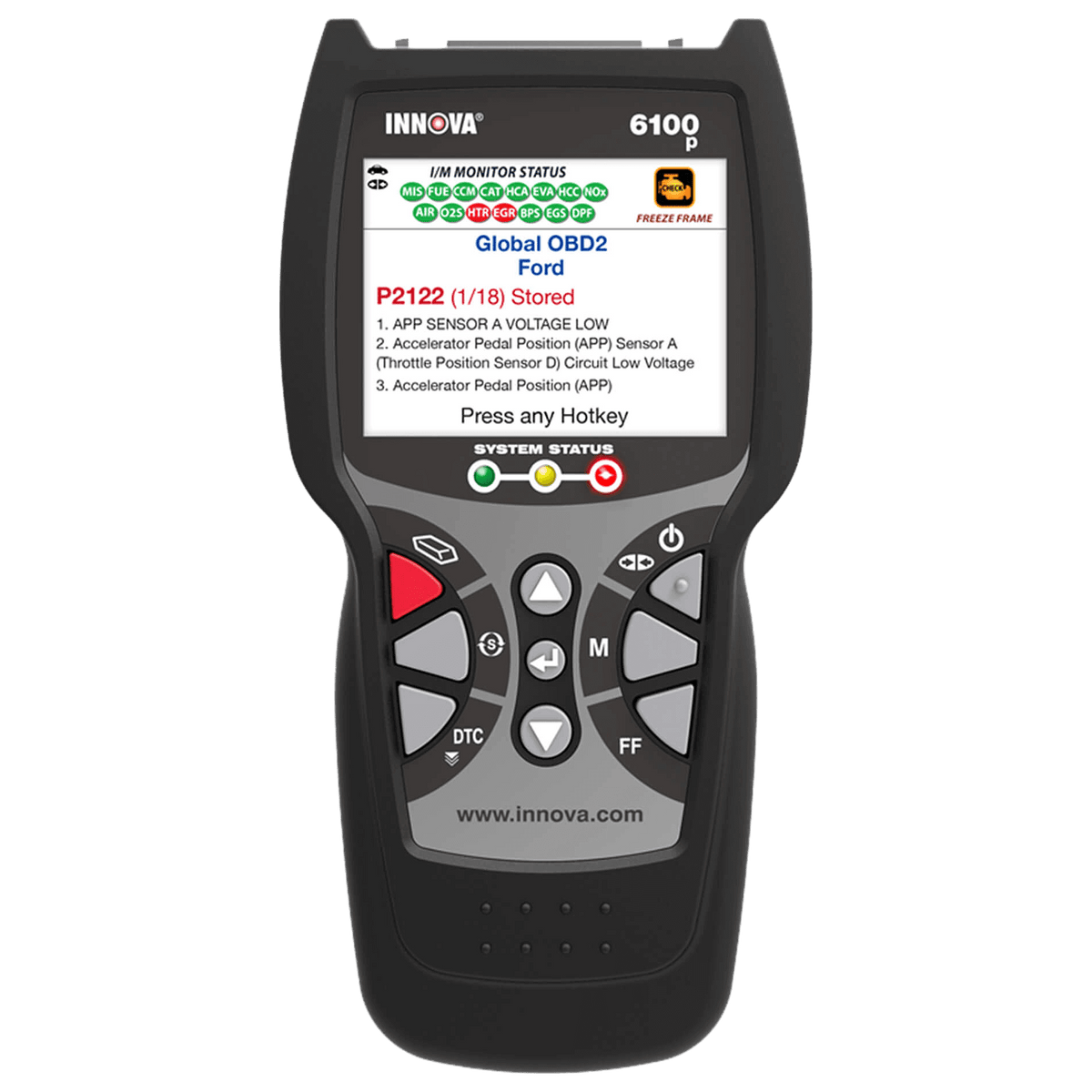 Innova 6100P OBD2 Diagnostic Tool with ABS & SRS Features Innova