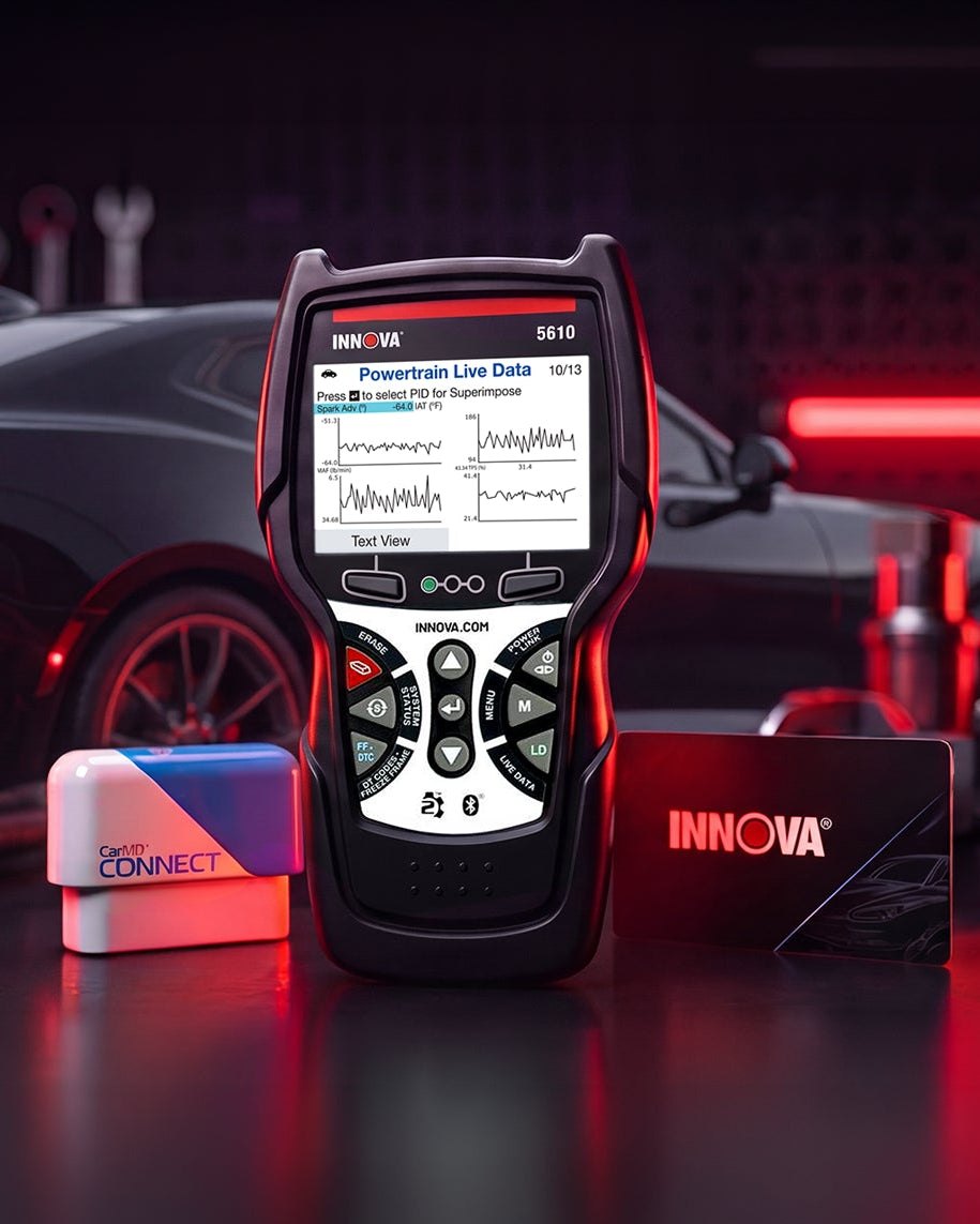 Innova 5610 scanner with the CarMD Connect and Innova gift card included in the bundle