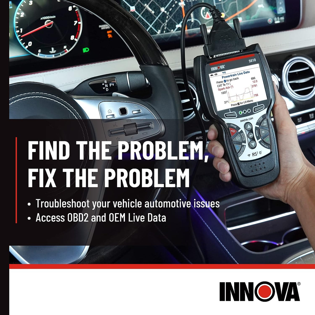 Innova CarScan Pro 5610 OBD2 Scanner Diagnostic Tool for DIYers
