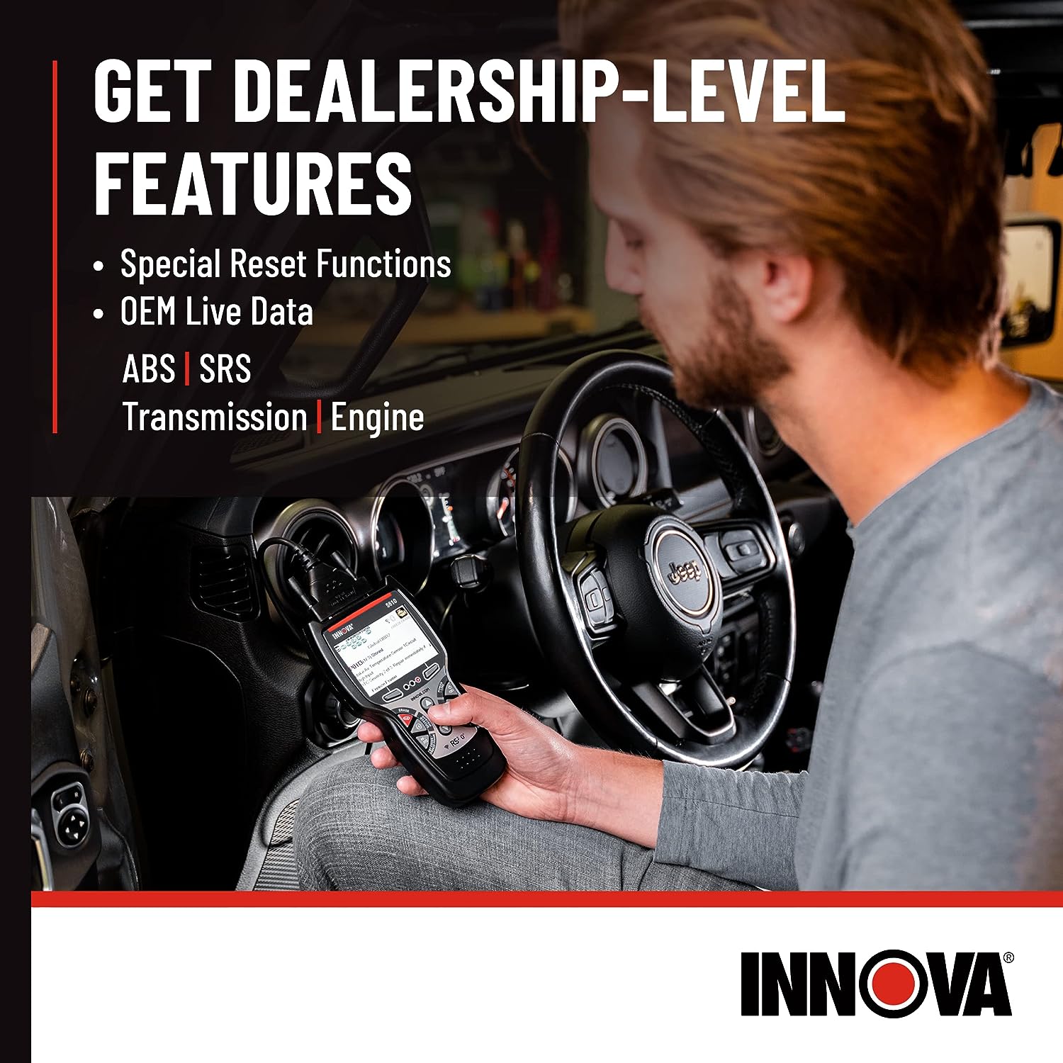 Innova 6100P OBD2 Diagnostic Tool with ABS & SRS Features Innova