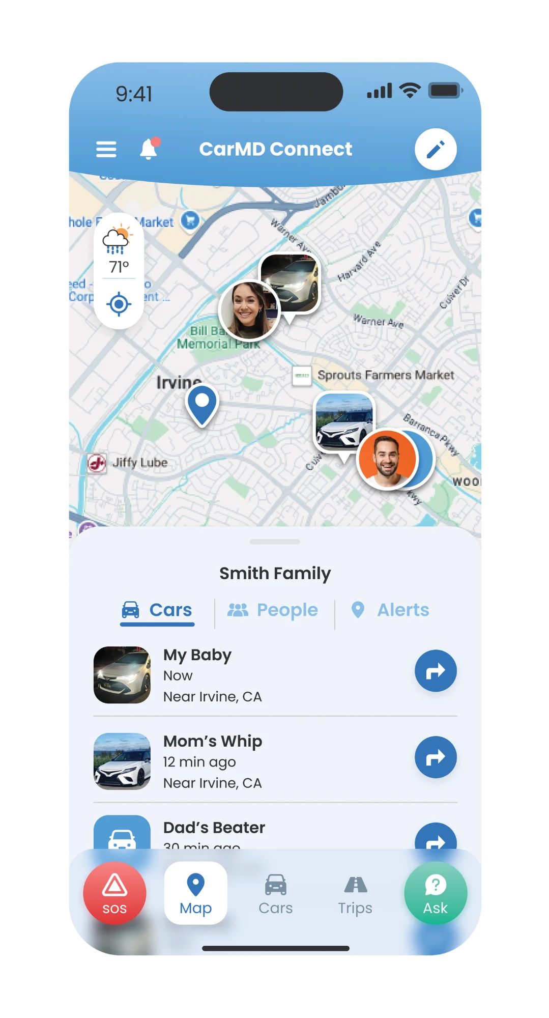 CarMD Connect app screenshot