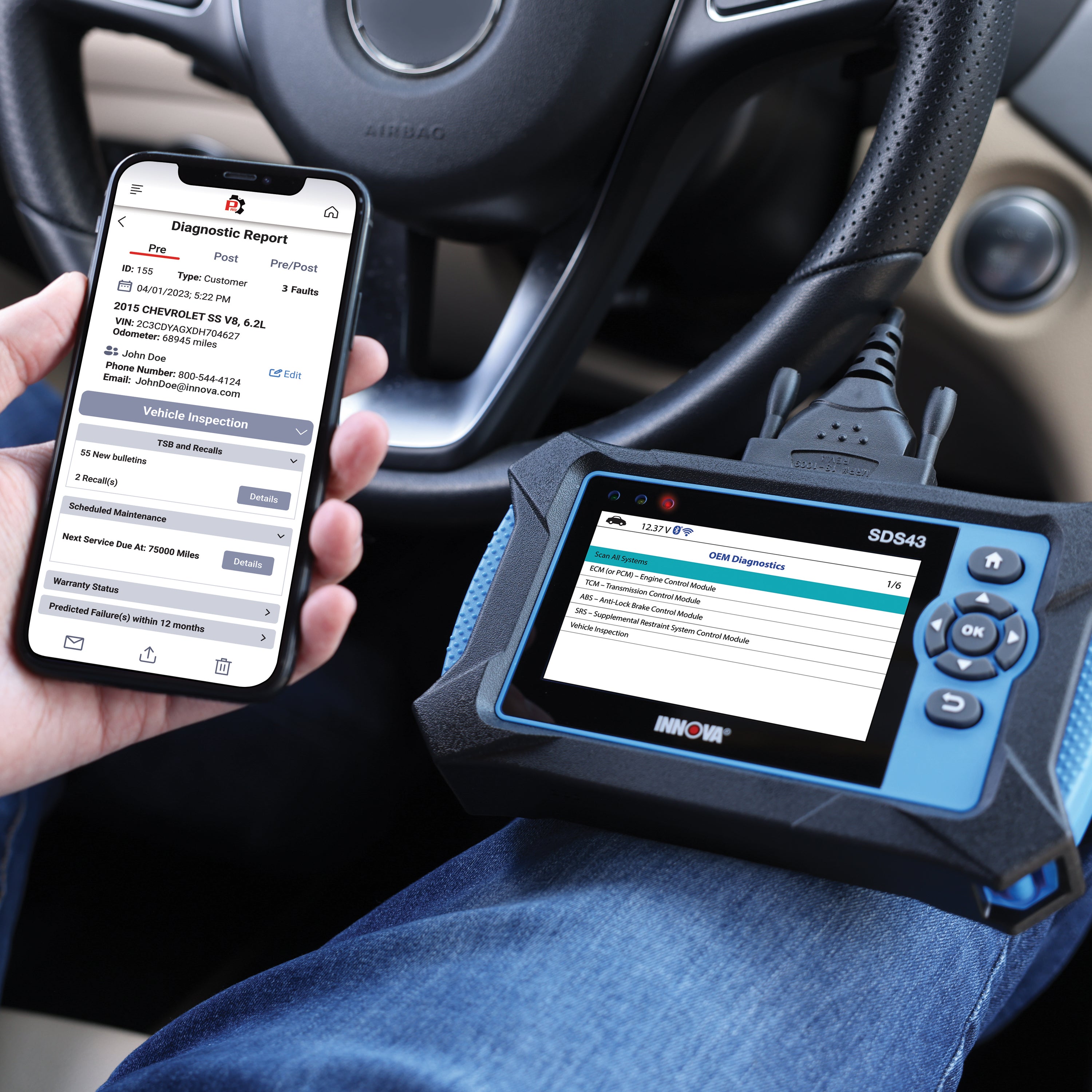 SDS43 Bidirectional OBD2 Tablet