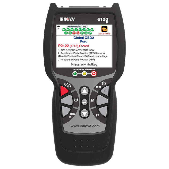 Innova 6100P  OBD2 Diagnostic Tool with ABS & SRS Features